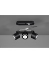 Plafone 3 Spot Led Doppia Emissione L27 cm Taurus Nero Trio Lighting