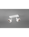 Plafoniera 2 Faretti Spot Orientabili Leon Bianco Trio Lighting