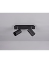 Plafoniera 2 Faretti Spot Orientabili Marley Nero Trio Lighting