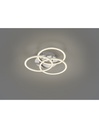 Plafoniera 3 Anelli Orientabili Led Dimmer Circle Nichel Trio Lighting