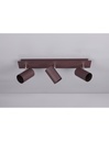 Plafoniera 3 Spot GU10 Orientabili Marley Ruggine Trio Lighting