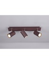 Plafoniera 3 Spot GU10 Orientabili Marley Ruggine Trio Lighting