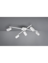 Plafoniera 5 Faretti Cilindro Spot Orientabili Marley Bianco Trio Lighting