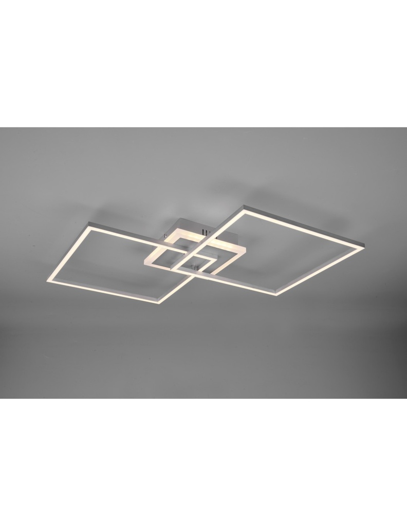 Plafoniera Arribo Quadrati Led Dimmerabile Rgbw Alluminio Trio Lighting