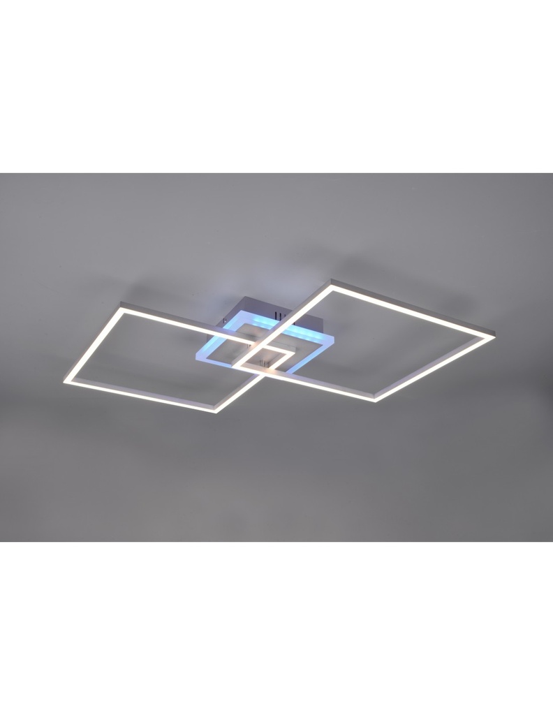 Plafoniera Arribo Quadrati Led Dimmerabile Rgbw Alluminio Trio Lighting