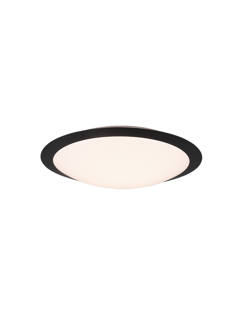 Plafoniera Bagno Umberto Led 18w IP44 Nero Ø42 cm Trio Lighting