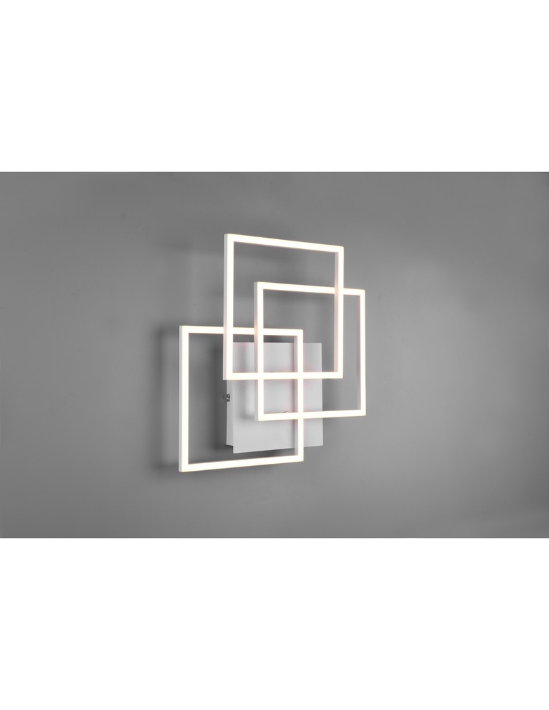 Plafoniera Bianca 3 Quadrati Orientabili Led Dimmer Mobile Trio Lighting