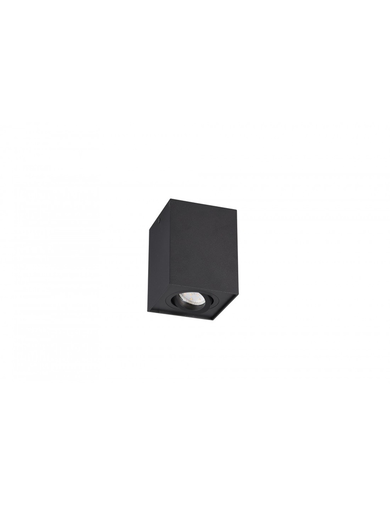 Plafoniera Biscuit Nero Cubo Spot GU10 Orientabile Trio Lighting
