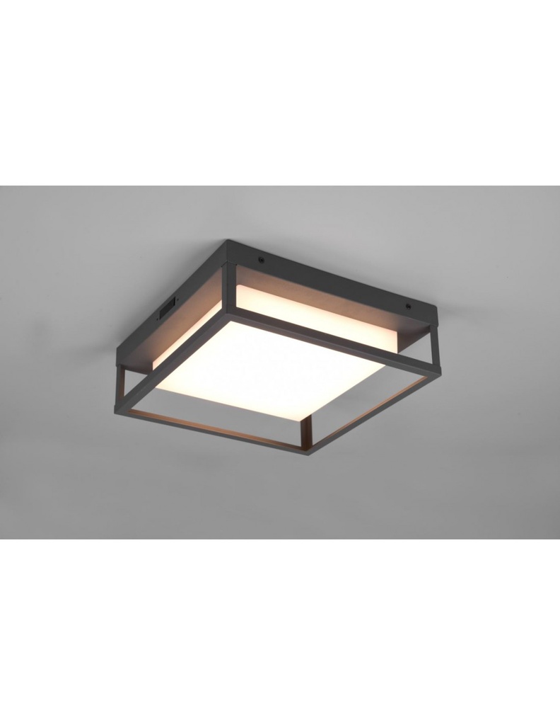 Plafoniera Esterno Led Dip Switch Witham Antracite IP54 Trio Lighting