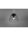 Plafoniera Haval Gabbia 1xE27 Nero Opaco Ø27 cm Trio Lighting
