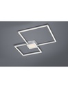 Plafoniera Hydra Doppio Quadrato Led 28w Nichel L65 cm Dimmerabile Trio Lighting