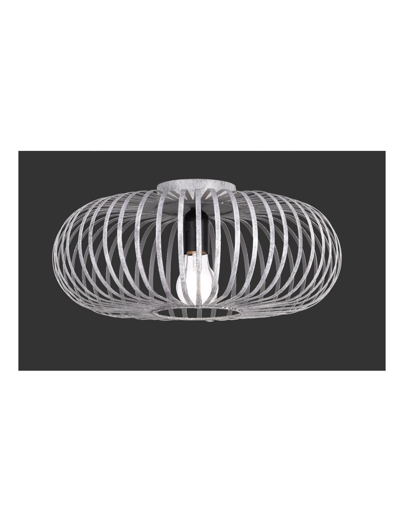 Plafoniera Johann 1xE27 Grigio Antico Ø40 cm Trio Lighting