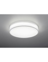 Plafoniera Led Dimmer Cambio Colore Stoffa Bianco Lugano Ø60 cm Trio Lighting