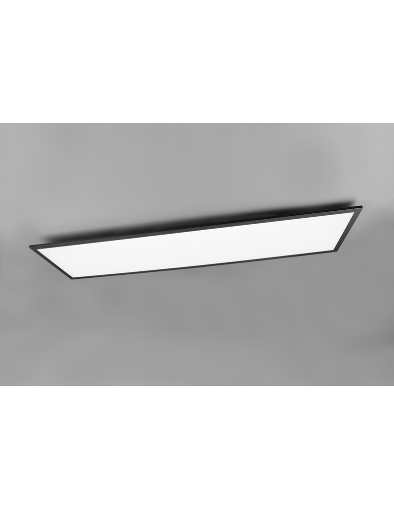 Plafoniera Led Moderna Rettangolare Gamma Nero Trio Lighting