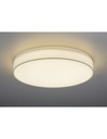 Plafoniera Led Paralume Tessuto Bianco Lugano Ø75 cm Trio Lighting