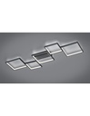 Plafoniera Led Sorrento 5 Quadrati L120 cm Nero Trio Lighting