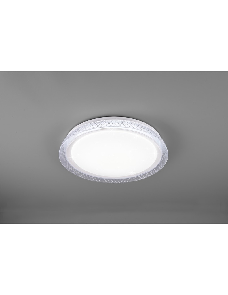 Plafoniera Moderna Led 18W Dimmerabile Heracles Bianco Ø38 cm Trio Lighting