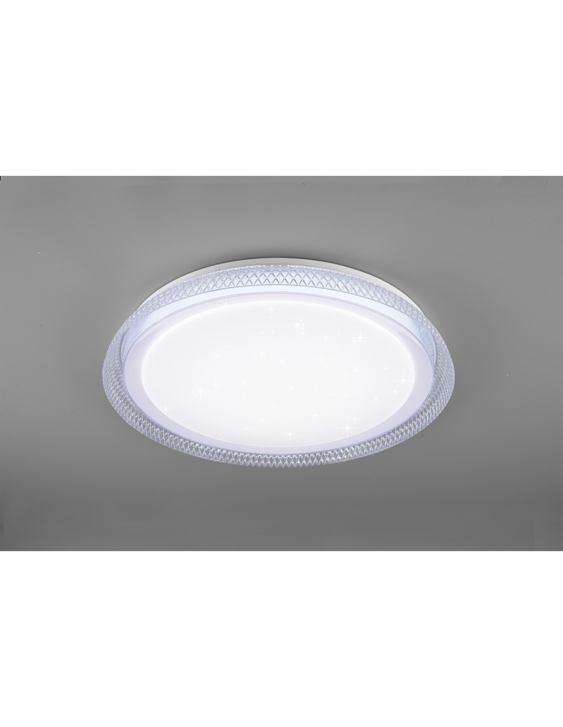 Plafoniera Moderna Led 24W Dimmerabile Heracles Bianco Ø50 cm Trio Lighting