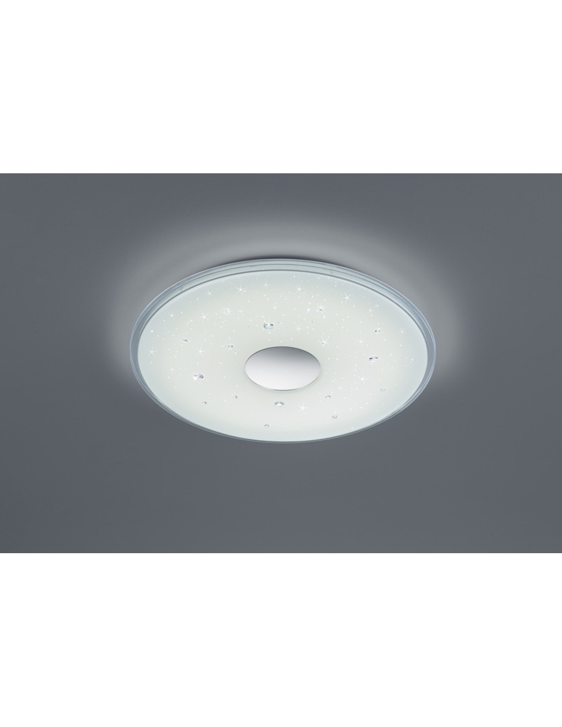 Plafoniera Moderna Led Dimmerabile Seiko Ø42 cm Bianco Trio Lighting