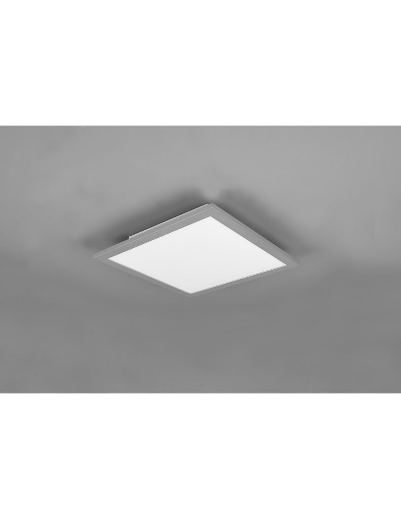 Plafoniera Moderna Quadrata Gamma Alluminio Led Dimmer Trio Lighting