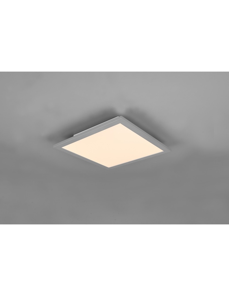 Plafoniera Moderna Quadrata Gamma Alluminio Led Dimmer Trio Lighting