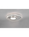 Plafoniera Moderna Soffitto Circolare Yava Nichel Led Dimmer Trio Lighting