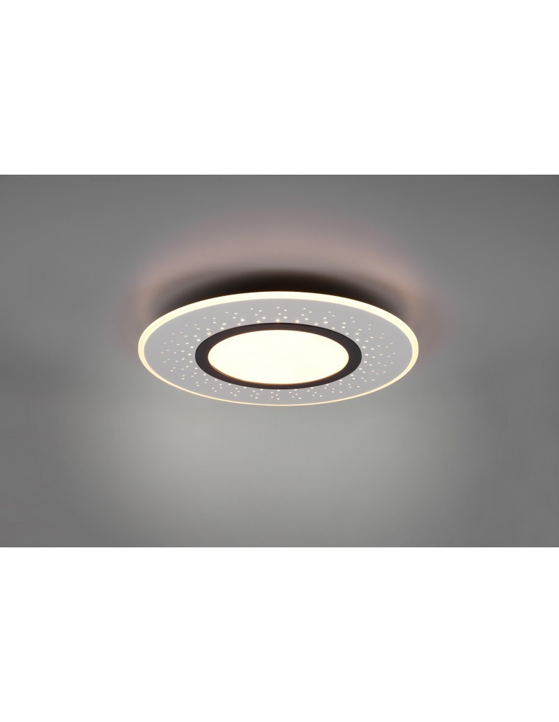 Plafoniera Moderna Verus Nichel Led Dimmer 44w Trio Lighting