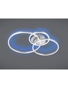 Plafoniera Moderna Winona Nichel Led Dimmer Rgbw Trio Lighting
