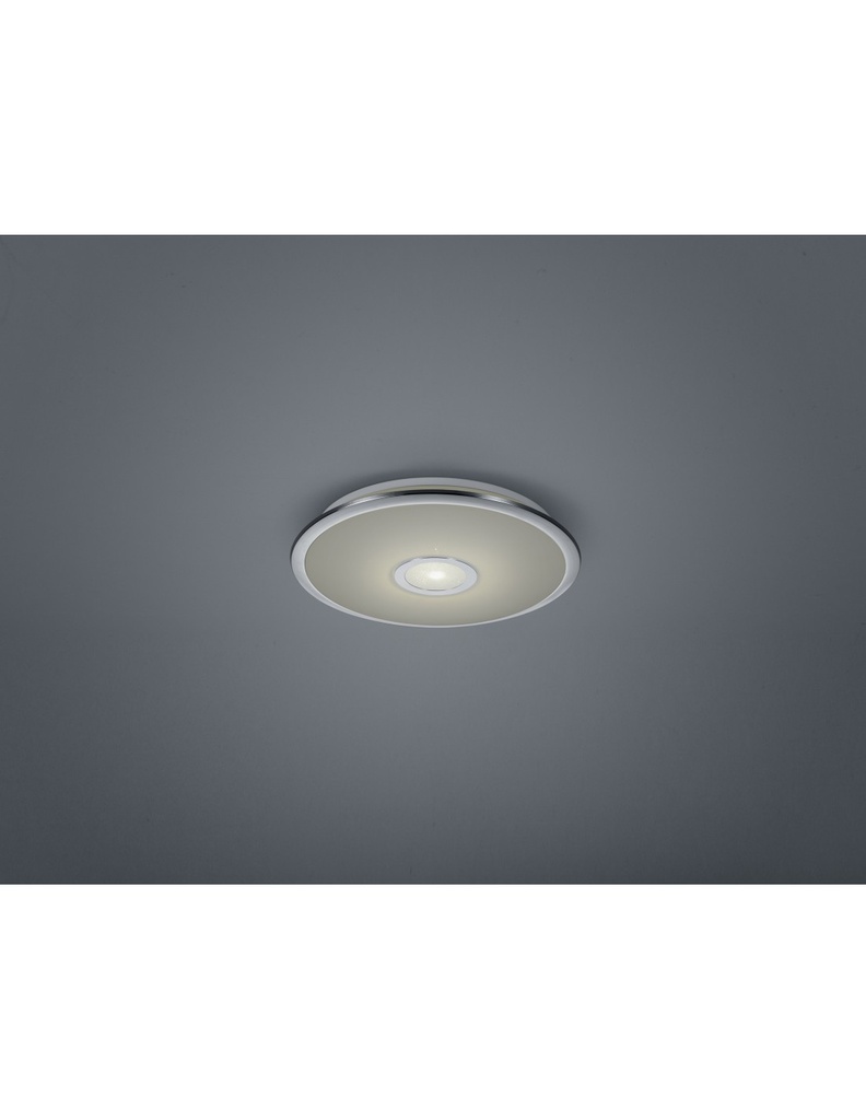 Plafoniera Multifunzionale Disco Led Osaka Ø42 cm Cromo Trio Lighting