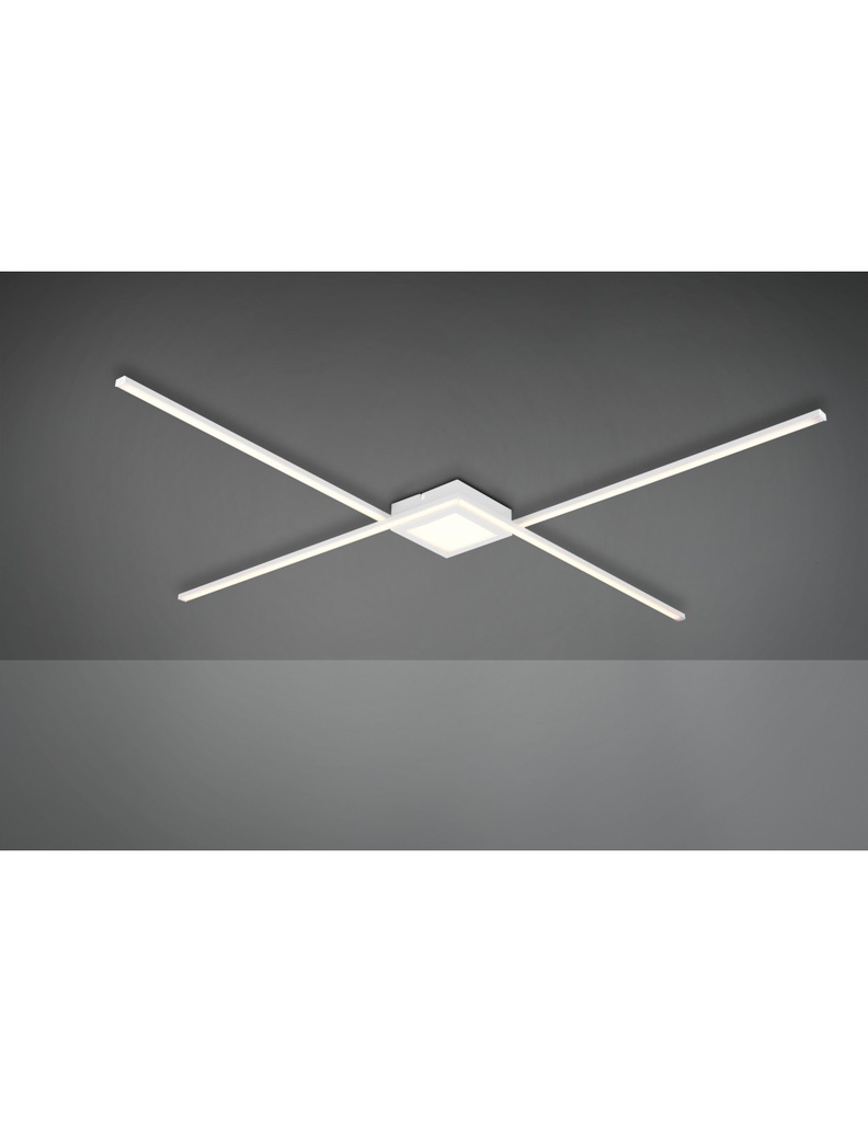 Plafoniera Oxford Bacchette X Led 4000k Bianco Opaco Trio Lighting