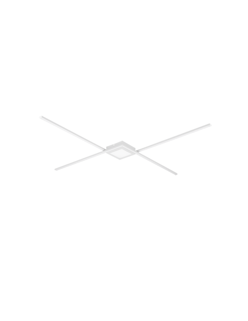 Plafoniera Oxford Bacchette X Led 4000k Bianco Opaco Trio Lighting