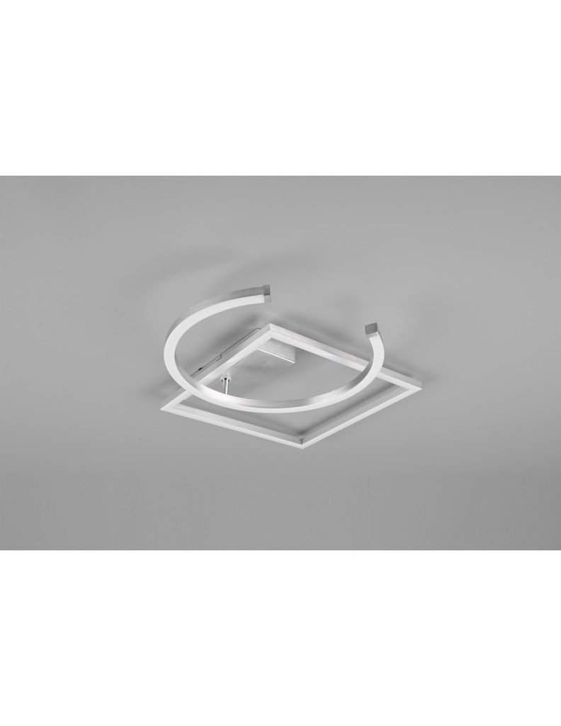 Plafoniera Pivot Led 23,5w Nichel L42 cm Dimmerabile Trio Lighting