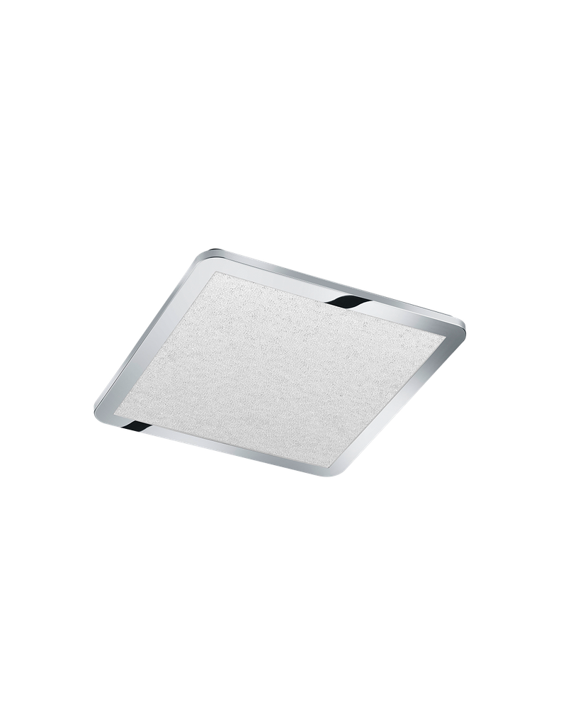 Plafoniera Quadrata Bagno Led Dimmer 22w Cinzia Cromo IP44 Trio Lighting