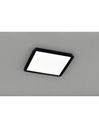 Plafoniera Quadrata Camillus Led Dimmerabile Nero IP44 40x40 cm Trio Lighting
