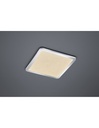 Plafoniera Quadrata Cesar Led Dimmerabile Cromo IP44 40x40 cm Trio Lighting