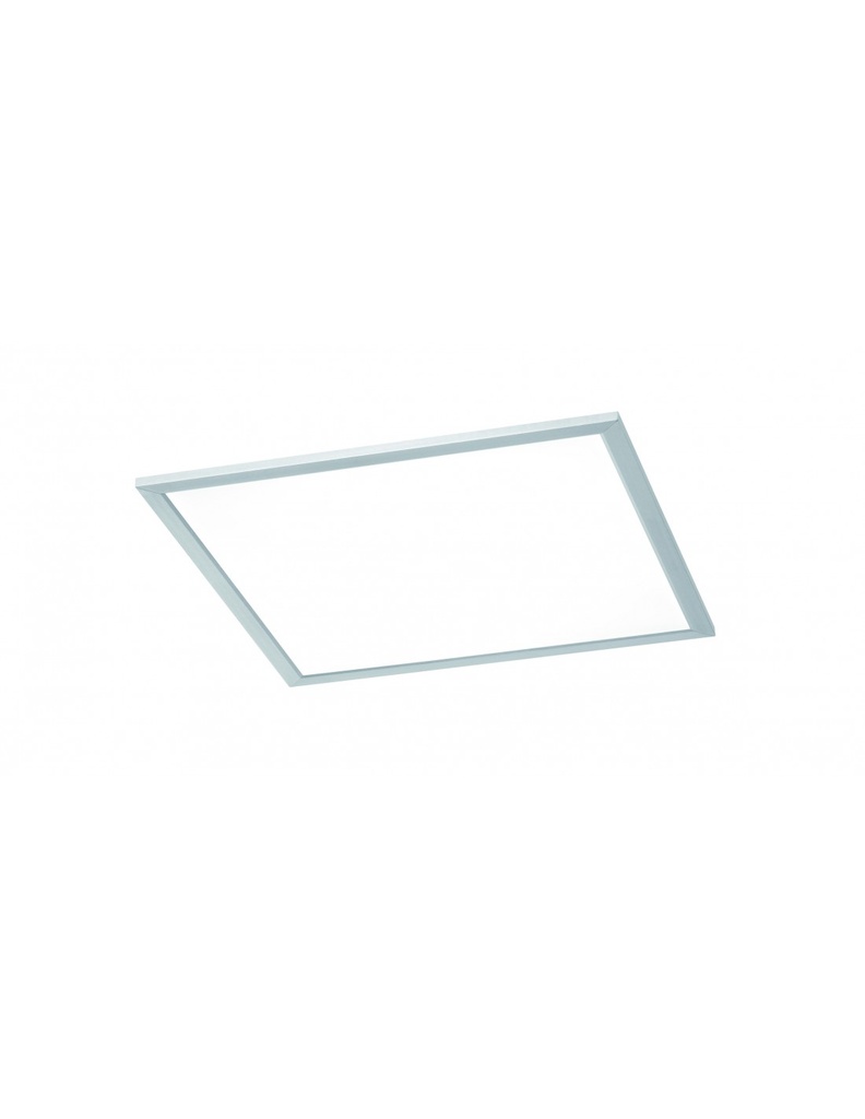 Plafoniera Quadrata Griffin Led Dimmerabile Rgbw Nichel 39x39 cm Trio Lighting