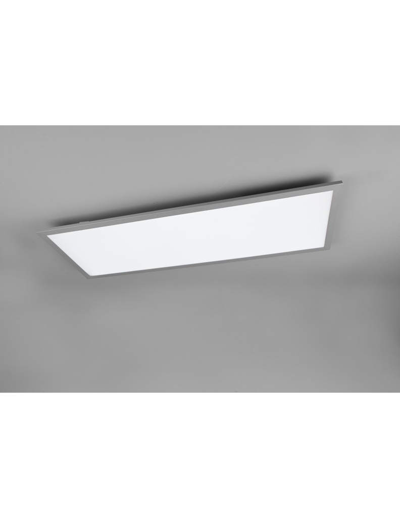Plafoniera Rettangolare Led Funzione Luce Notturna Gamma Alluminio Trio Lighting