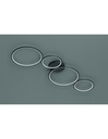 Plafoniera Rondo 4 Cerchi Led Nero L97 cm Trio Lighting