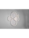 Plafoniera Rondo 5 Cerchi Led Dimmerabile Bianco L59 cm Trio Lighting