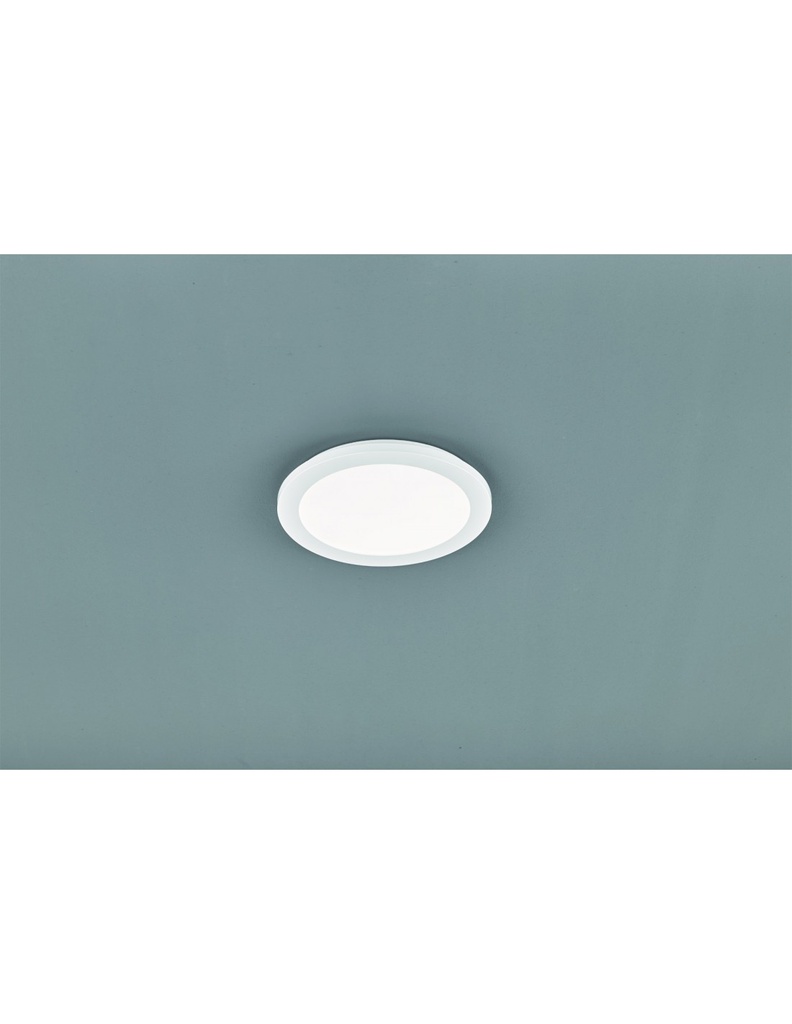 Plafoniera Rotonda Camillus Led Dimmerabile Bianco IP44 Ø26 cm Trio Lighting