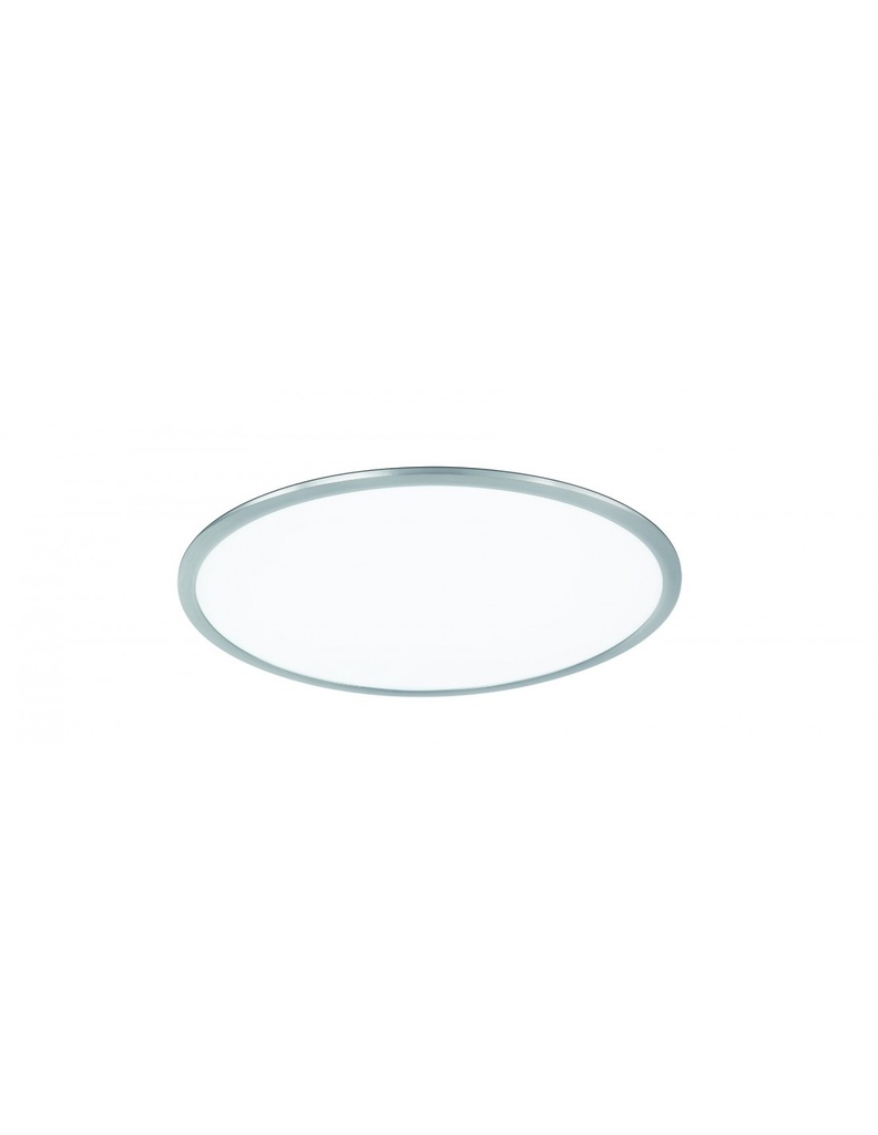 Plafoniera Rotonda Griffin Led Dimmerabile Rgbw Nichel Ø60 cm Trio Lighting