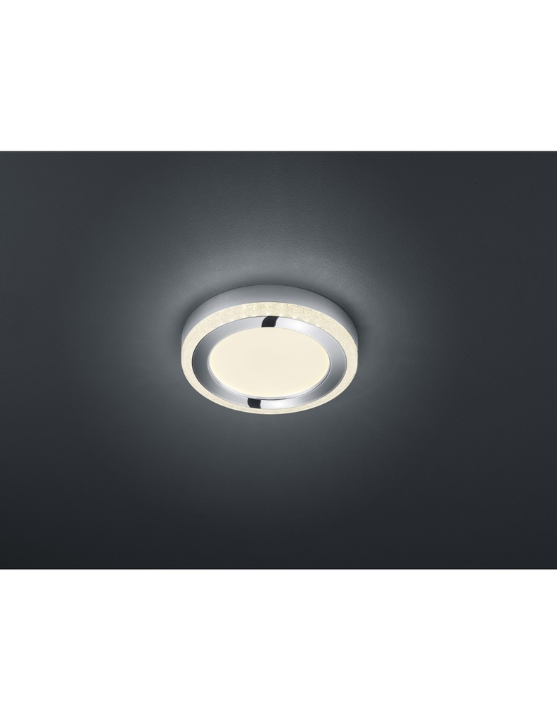 Plafoniera Rotonda Slide Doppio Led Rgbw Dimmerabile Bianco Ø25 cm Trio Lighting