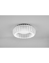 Plafoniera Rotonda Soffitto Legno Bianco Led 16,5w Dimmer Monte Trio Lighting