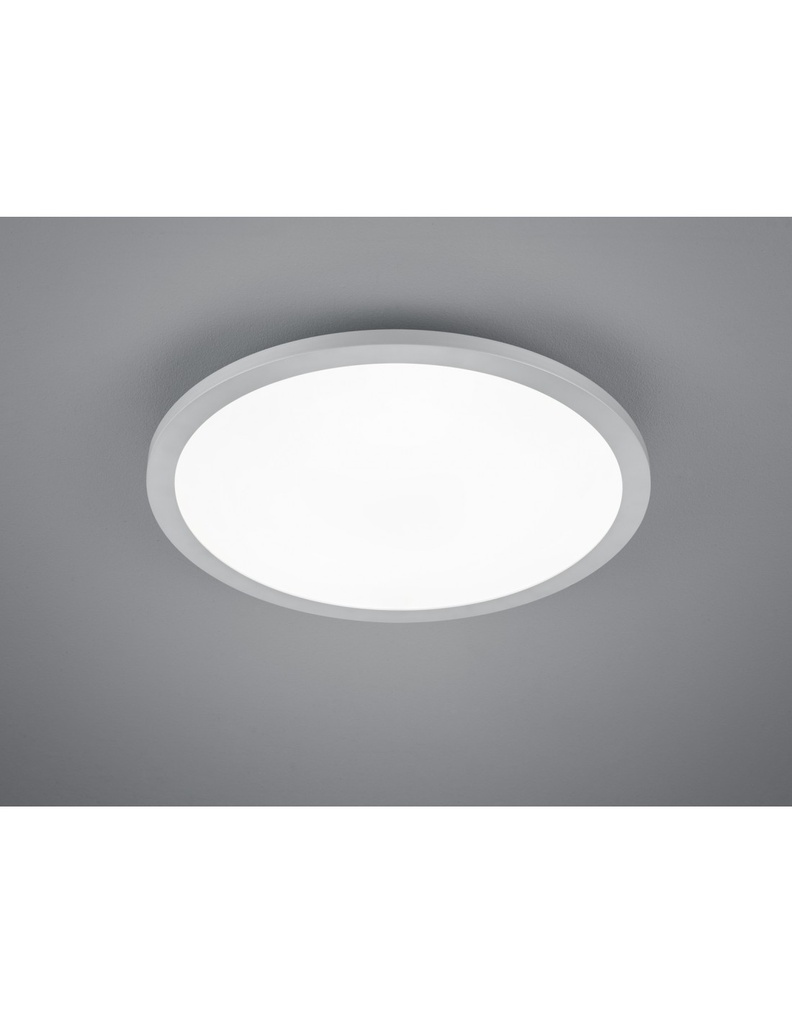 Plafoniera Rotonda Tiberius Led Ø40 cm Alluminio Trio Lighting