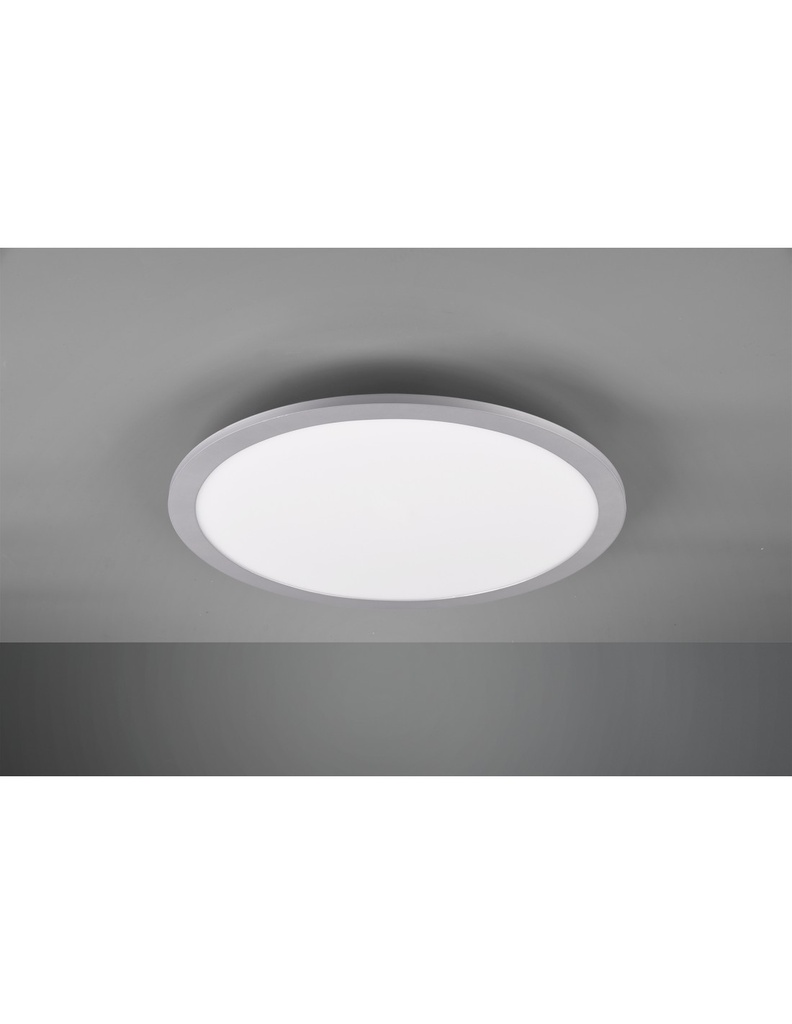 Plafoniera Rotonda Tiberius Led Ø40 cm Alluminio Trio Lighting