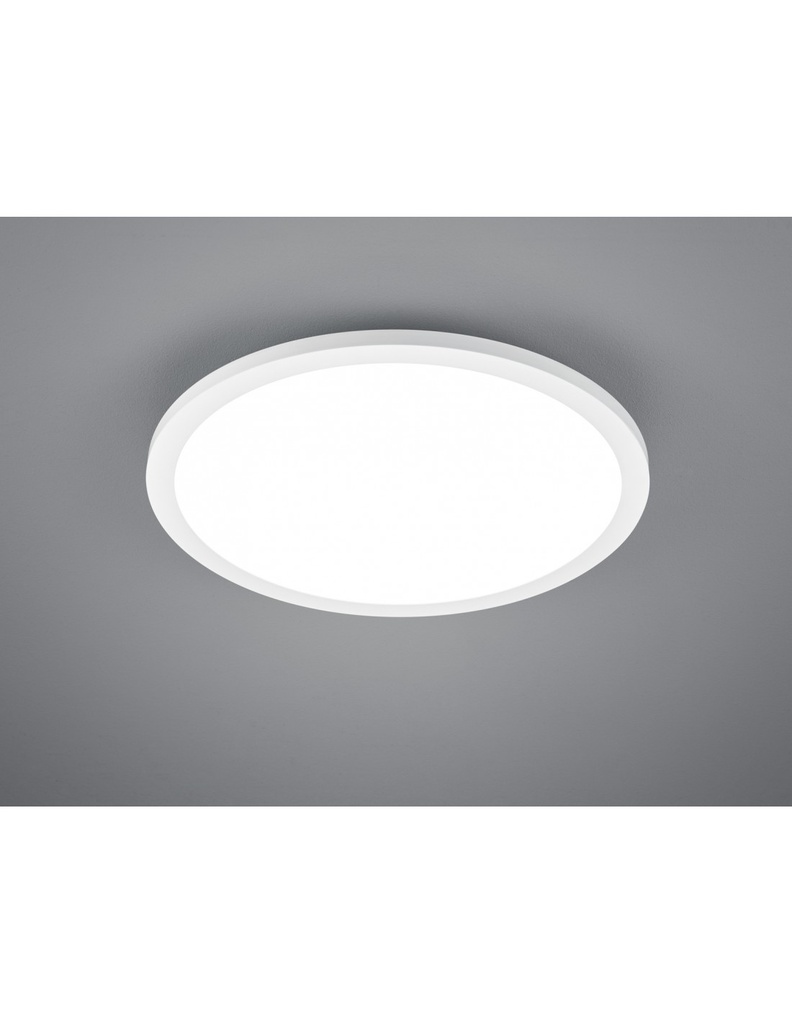 Plafoniera Rotonda Tiberius Led Ø40 cm Bianco Trio Lighting