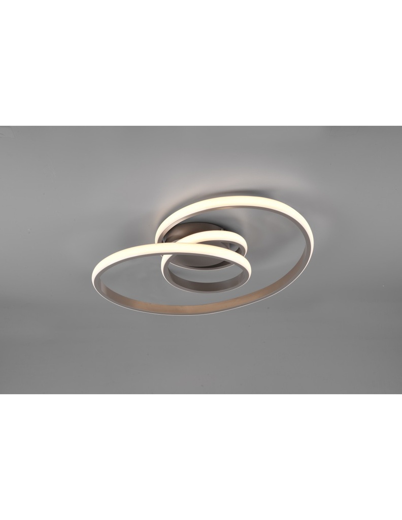 Plafoniera Sansa Led 18,5w Dimmerabile Nichel L53 cm Trio Lighting