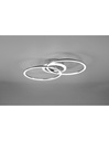 Plafoniera Soffitto Cerchi Cromo Led 4000k Dimmer Venida Trio Lighting
