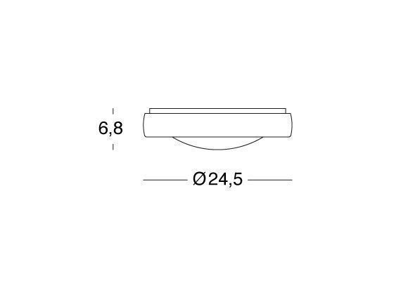 Plafoniera Tonda 13W Led 4000K  linea loft  grafite