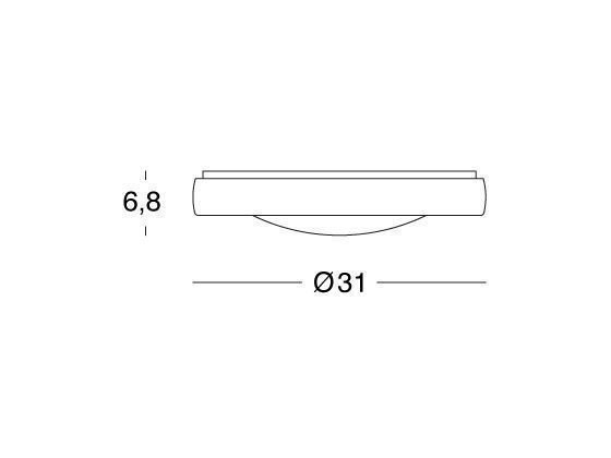 Plafoniera Tonda 18W Led 4000K  linea loft  grafite